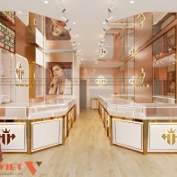 Dự án thiết kế tiệm vàng Trọng Trinh tại Thái Bình 